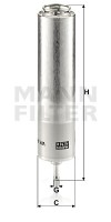 Mann-Filter Фильтр топливный MANN MANN-FILTER WK 5001 - Заображення 1