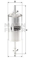 Mann-Filter Фильтр топливный MANN MANN-FILTER WK 614/46 - Заображення 1