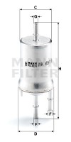 Mann-Filter Фильтр топливный MANN MANN-FILTER WK 69/1 - Заображення 1