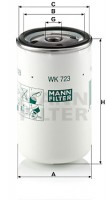 Mann-Filter Фильтр топливный MANN MANN-FILTER WK 723 - Заображення 1