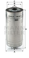 Фильтр топливный MANN MANN-FILTER WK 845/9