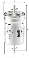 Mann-Filter Фильтр топливный MANN MANN-FILTER WK 730/1 - Заображення 1