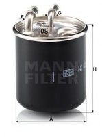 Фильтр топливный MANN MANN-FILTER WK 820/2X