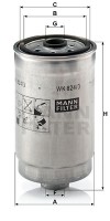 Mann-Filter Фильтр топливный MANN MANN-FILTER WK 824/3 - Заображення 1