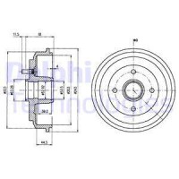 Барабан тормозной DELPHI BF487