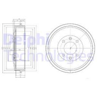 Барабан тормозной DELPHI BF169