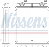 Nissens Радиатор отопителя NISSENS 73341 - Заображення 2