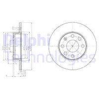 Delphi Диск гальмівний DELPHI BG2149 - Заображення 1