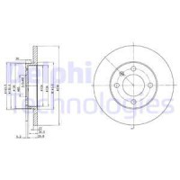 Delphi Диск гальмівний DELPHI BG2116 - Заображення 1