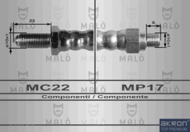 Akron Malo Шланг тормозной передний Iveco Daily E1 90-96 AKRON MALO 8340 - Заображення 1