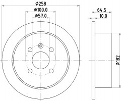 Mintex Тормозной диск задний MINTEX MDC1389 - Заображення 1