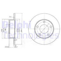 Delphi диск тормозной зад. DELPHI BG3381 - Заображення 1