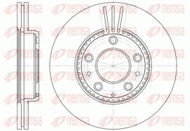 Remsa Гальмівний диск REMSA 6673.10 - Заображення 1