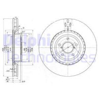 Delphi Гальмівний диск DELPHI BG3818 - Заображення 1