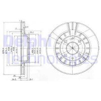 Delphi Гальмівний диск DELPHI BG3806 - Заображення 1