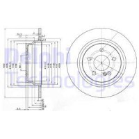 Delphi Гальмівний диск DELPHI BG3757 - Заображення 1