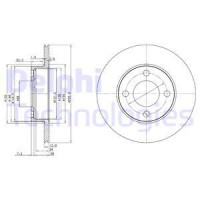 Delphi Гальмівний диск DELPHI BG2215 - Заображення 1