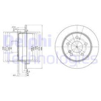 Delphi Гальмівний диск DELPHI BG2291 - Заображення 1