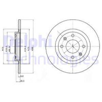 Delphi Гальмівний диск DELPHI BG2308 - Заображення 1