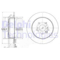 Delphi Гальмівний диск DELPHI BG3691 - Заображення 1