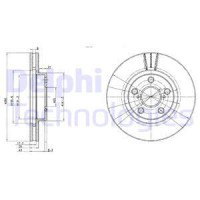 Гальмівний диск DELPHI BG3347