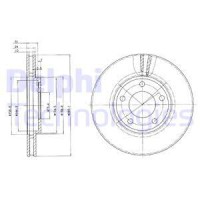 Delphi Гальмівний диск DELPHI BG3383 - Заображення 1