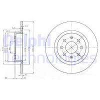 Delphi Гальмівний диск DELPHI BG3945 - Заображення 1