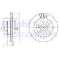 Delphi Гальмівний диск DELPHI BG3413 - Заображення 1