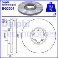 Delphi Гальмівний диск DELPHI BG3504 - Заображення 1