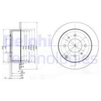 Delphi Гальмівний диск DELPHI BG4010 - Заображення 1