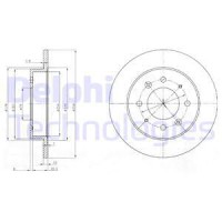 Delphi Гальмівний диск DELPHI BG4017 - Заображення 1