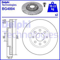 Delphi Гальмівний диск DELPHI BG4004 - Заображення 1