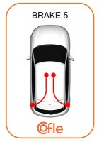 Cofle Трос ручного гальма зад. Л/П VW T5 Cofle 107394 - Заображення 2