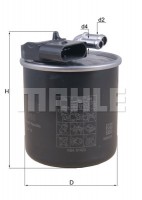 фільтр паливний MB Vito (W447) 116 CDI 14- MAHLE / KNECHT KL950