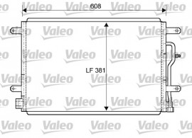 Радиатор кондиционера AUDI A4 (8E2, B6) 03-04, A4 (8EC, B7) 04-08, A4 Avant (8E5, B6) 03-04 VALEO 818190