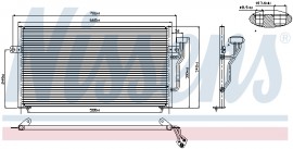 Nissens Радиатор кондиционера MITSUBISHI CARISMA (DA_) 95-06 NISSENS 94433 - Заображення 2