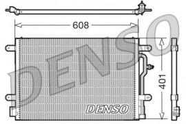 Denso Радиатор кондиционера AUDI A4 (8E2, B6) 00-04, A4 (8EC, B7) 04-08, A4 (8K2, B8) 08- DENSO DCN02012 - Заображення 1