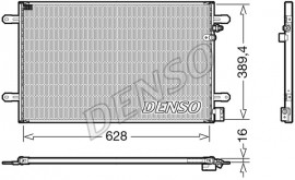 Denso Радиатор кондиционера AUDI A6 (4F2, C6) 04-11, A6 Allroad (4FH, C6) 06-11, A6 Avant (4F5, C6) 05-11 DENSO DCN02037 - Заображення 1