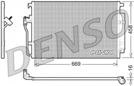 Радиатор кондиционера MERCEDES-BENZ SPRINTER 3,5 c бортовой платформой/ходовая часть (906) 06- DENSO DCN17056