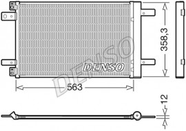 Радиатор кондиционера CITROEN BERLINGO (K9) 18-, BERLINGO (K9) 18-, BERLINGO (B9) 16- DENSO DCN21032