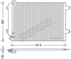 Denso Радиатор кондиционера VW CC (358) 11-16, PASSAT (3C2) 05-10, PASSAT (362) 10-14 DENSO DCN32008 - Заображення 1