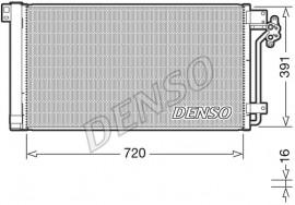 Denso Радиатор кондиционера VW MULTIVAN V (7HM, 7HN, 7HF, 7EF, 7EM, 7EN) 03-09 DENSO DCN32020 - Заображення 1