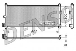 Denso Радиатор кондиционера NISSAN ALMERA II (N16) 00-06, ALMERA II Hatchback (N16) 00-, PRIMERA (P12) 02- DENSO DCN46011 - Заображення 1