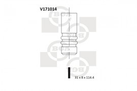 Клапан выпускной Fiat Doblo 19D BGA V171014