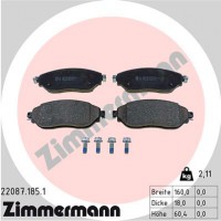 Колодки тормозные Zimmermann 22087.185.1