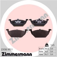 Колодки тормозные (без датчика) Zimmermann 23130.195.1