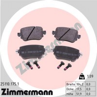Колодки тормозный Zimmermann 25110.175.1
