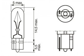 Bosch Лампа фонаря безцокольная AUDI 100 (4A, C4) 90-94,100 Avant (4A, C4) 91-94,A3 (8L1) 99-02;FIAT SEIC BOSCH 1 987 302 240 - Заображення 5