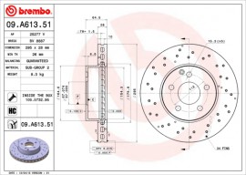 Гальмівний диск BREMBO 09.A613.51