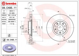 Гальмівний диск BREMBO 09.C495.11